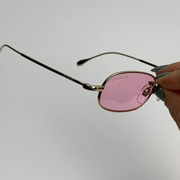 NEW Gucci Sunglasses GG1648S 005 Gold Pink Unisex Authentic - Picture 8 of 13